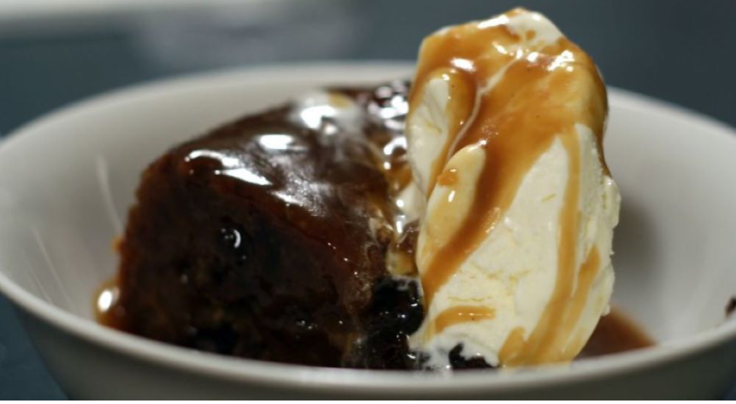 Sticky Date Pudding, Toffee Sauce & Icecream